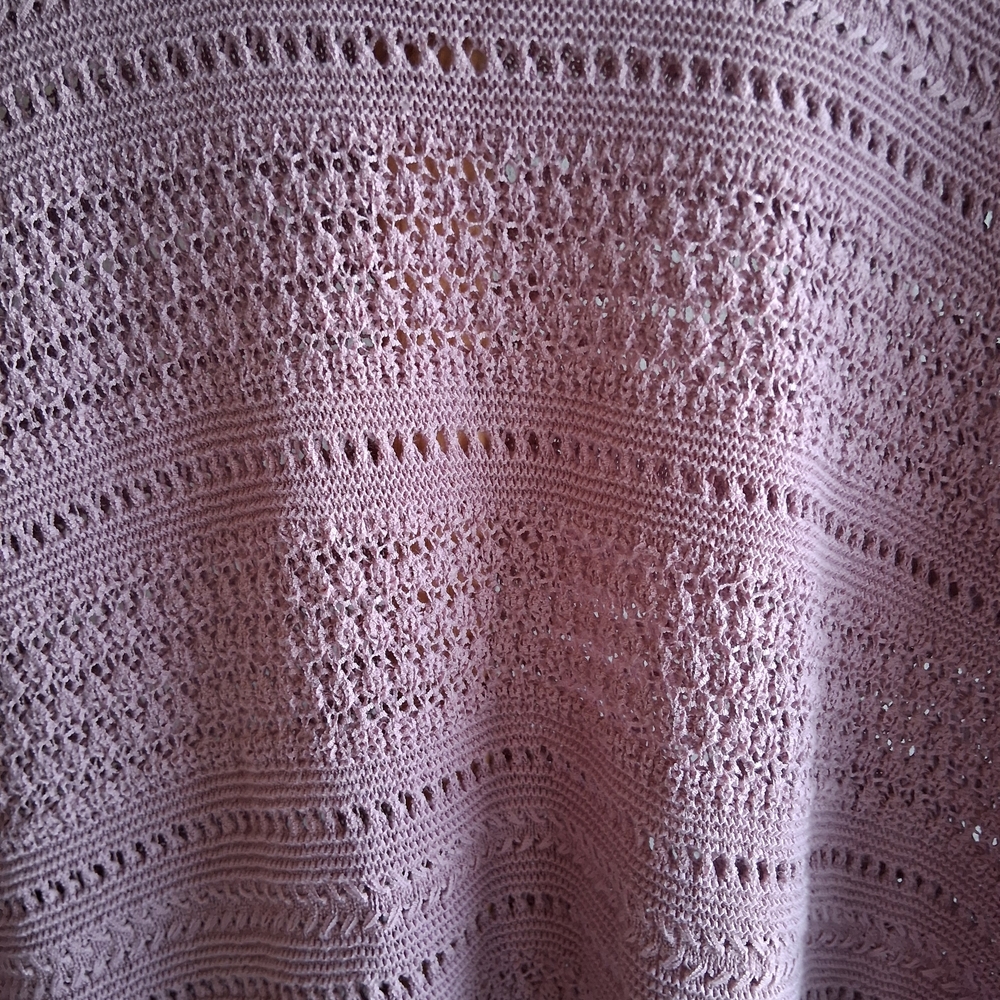 ๐ J. Jill Crocheted Open-Knit Crewneck Pullover Sweater Sz. TL.EUC - Picture 3 of 6